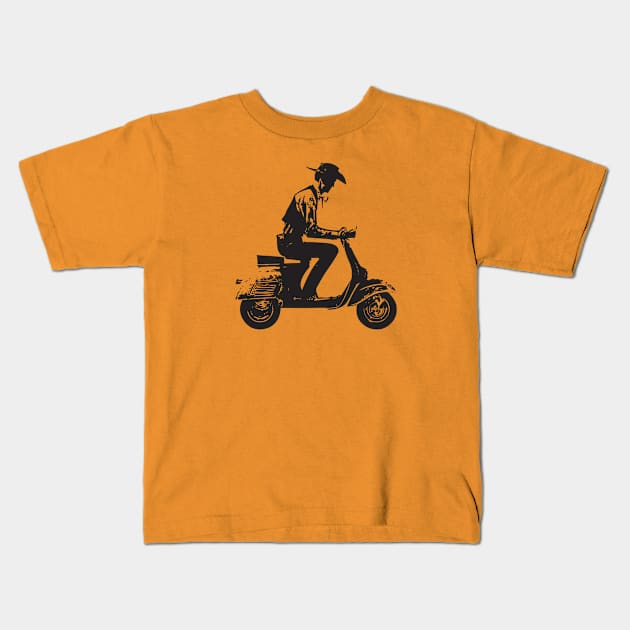 Urban Cowboy Kids T-Shirt by retropetrol